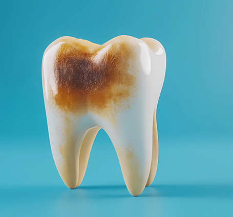 Illustration of a decayed tooth